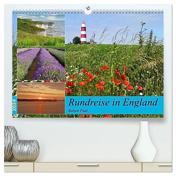 Rundreise in England (hochwertiger Premium Wandkalender 2024 DIN A2 quer), Kunstdruck in Hochglanz, Babett Paul - Babett's Bildergalerie