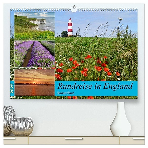 Rundreise in England (hochwertiger Premium Wandkalender 2025 DIN A2 quer), Kunstdruck in Hochglanz, Calvendo, Babett Paul - Babett's Bildergalerie