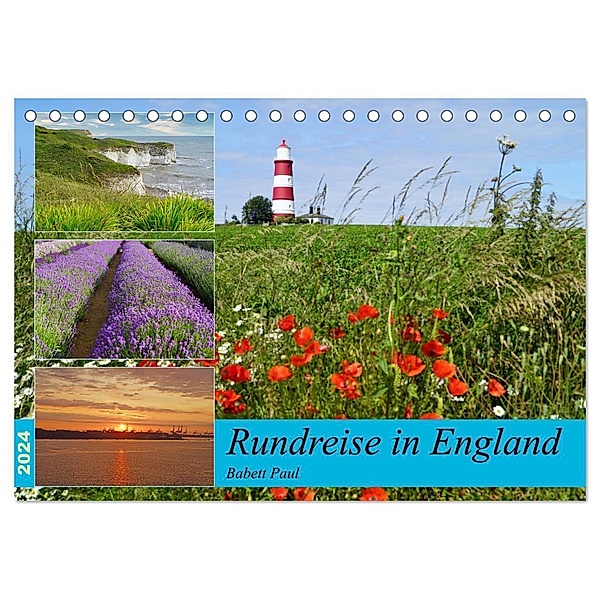 Rundreise in England (Tischkalender 2024 DIN A5 quer), CALVENDO Monatskalender, Babett Paul - Babett's Bildergalerie