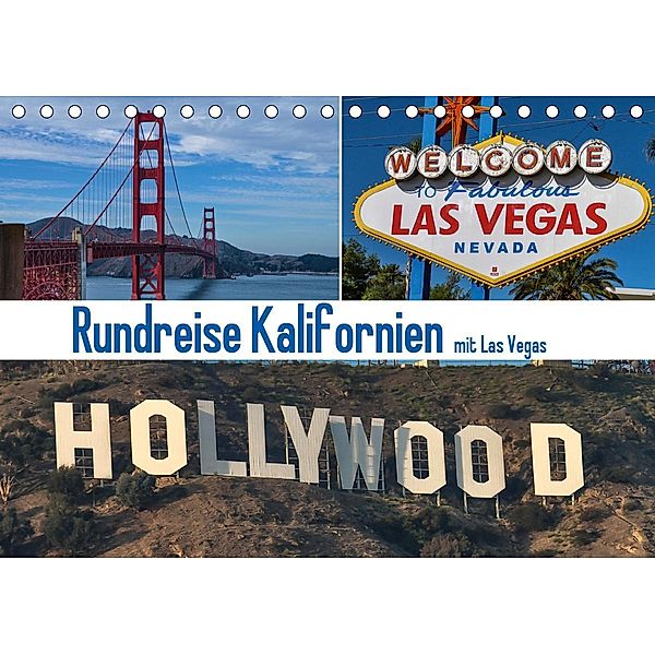 Rundreise Kalifornien mit Las Vegas (Tischkalender 2021 DIN A5 quer), Gerd Fischer