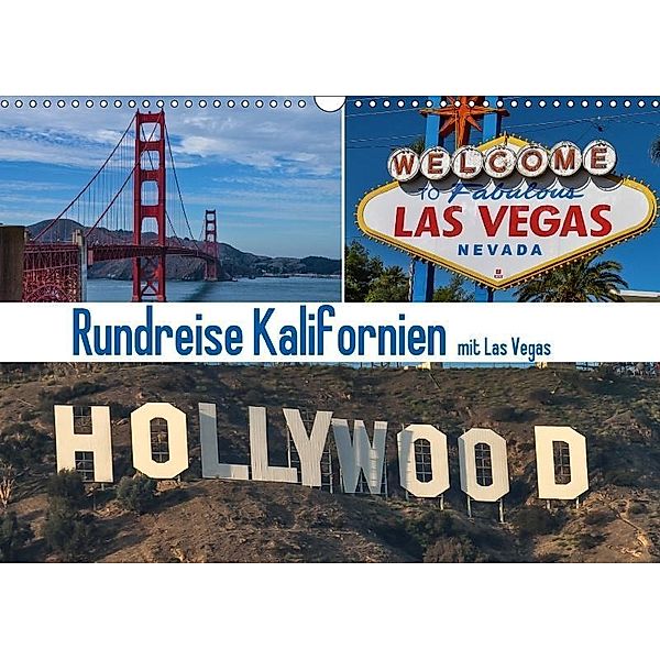 Rundreise Kalifornien mit Las Vegas (Wandkalender 2017 DIN A3 quer), Gerd Fischer