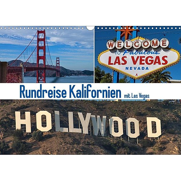 Rundreise Kalifornien mit Las Vegas (Wandkalender 2023 DIN A3 quer), Gerd Fischer