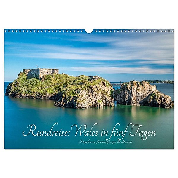 Rundreise: Wales in fünf Tagen (Wandkalender 2025 DIN A3 quer), CALVENDO Monatskalender, Calvendo, Jane und Giuseppe Di Domenico