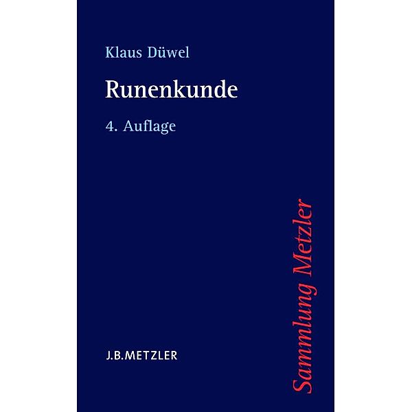 Runenkunde / Sammlung Metzler, Klaus Düwel