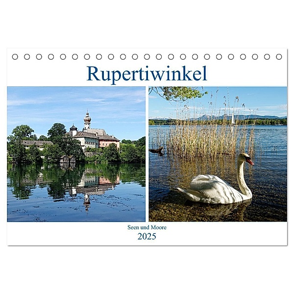 Rupertiwinkel - Seen und Moore (Tischkalender 2025 DIN A5 quer), CALVENDO Monatskalender, Calvendo, Peter Balan