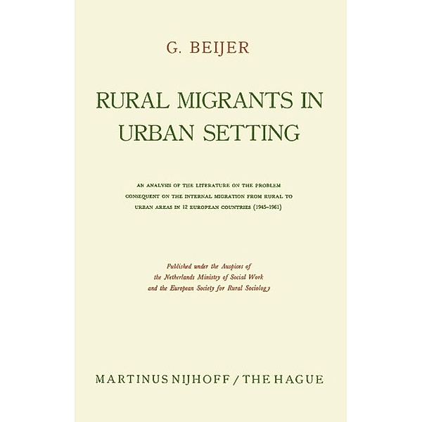 Rural migrants in urban setting, G. Beijer