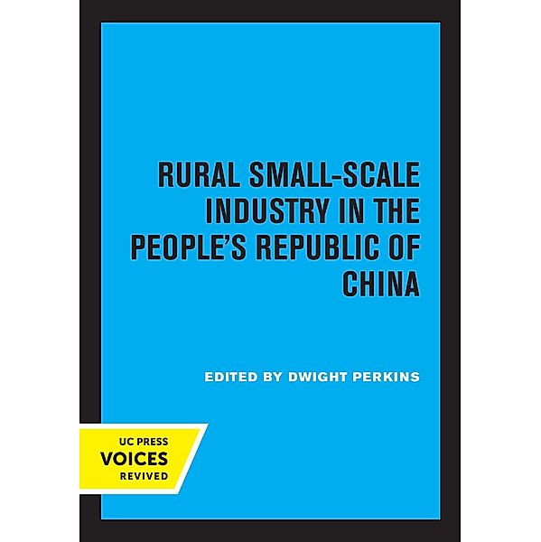 Rural Small-Scale Industry in the People's Republic of China