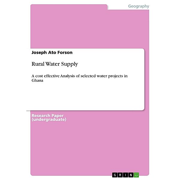 Rural Water Supply, Joseph Ato Forson
