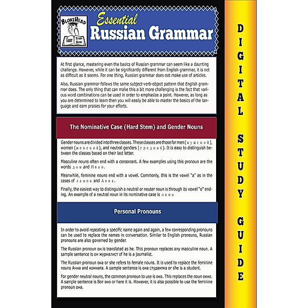 Russian Grammar ( Blokehead Easy Study Guide) / The Blokehead Success Series, Scott Green