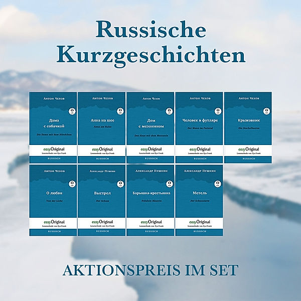 Russische Kurzgeschichten (mit kostenlosem Audio-Download-Link), 9 Teile, Anton Pawlowitsch Tschechow, Alexander Puschkin