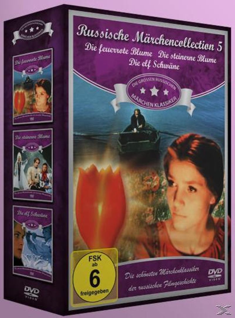 Russische Marchen Collection 5 Die Feuerrote Blume Die Steinerne Blume Die Elf Schwane Dvd Box Film Weltbild De