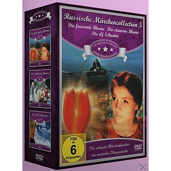 Russische Märchen Collection 5: Die feuerrote Blume / Die steinerne Blume / Die elf Schwäne DVD-Box