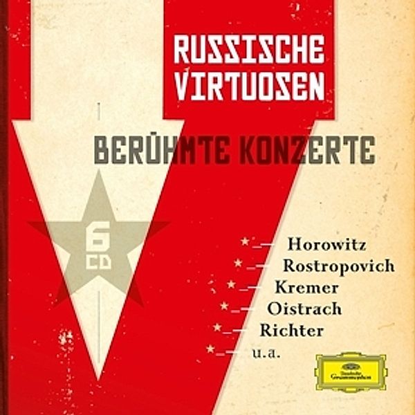 Russische Virtuosen-Berühmte Konzerte (6CD), Mozart, Beethoven, Brahms, Tschaikowski