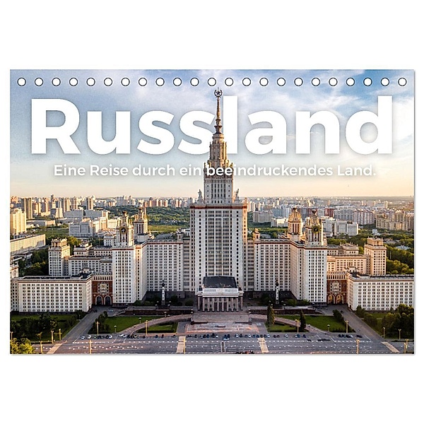 Russland - Eine Reise durch ein beeindruckendes Land. (Tischkalender 2024 DIN A5 quer), CALVENDO Monatskalender, M. Scott