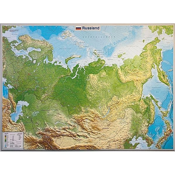 Russland Reliefkarte groß 1:1.150.000, André Markgraf, Mario Engelhardt