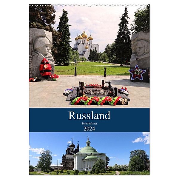 Russland - Terminplaner (Wandkalender 2024 DIN A2 hoch), CALVENDO Monatskalender, Denise Graupner