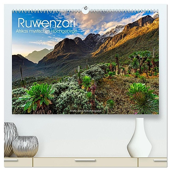 Ruwenzori - Afrikas mystisches Hochgebirge (hochwertiger Premium Wandkalender 2025 DIN A2 quer), Kunstdruck in Hochglanz, Calvendo, Martin Zwick