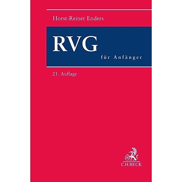 RVG für Anfänger, Horst-Reiner Enders