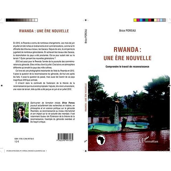 Rwanda : une ere nouvelle / Hors-collection, Collectif