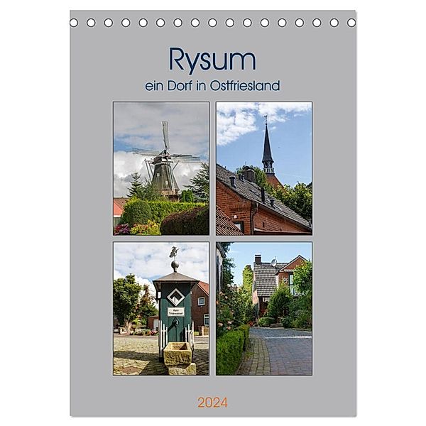 Rysum, ein Dorf in Ostfriesland (Tischkalender 2024 DIN A5 hoch), CALVENDO Monatskalender, rolf pötsch