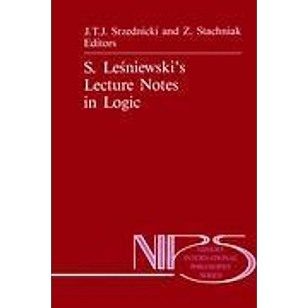 S. Lesniewski's Lecture Notes in Logic