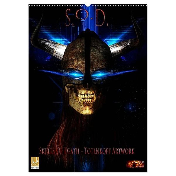 S.O.D. - Skulls Of Death Vol. I - Totenkopf Artworks (Wandkalender 2024 DIN A2 hoch), CALVENDO Monatskalender, Mario Heyer