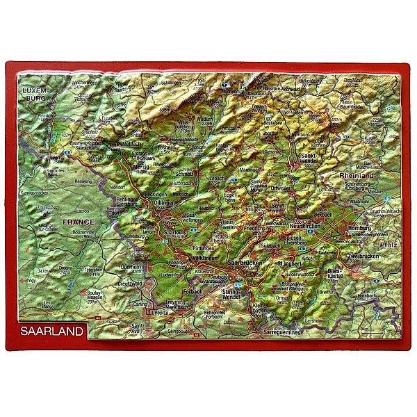 Saarland, Reliefpostkarte, André Markgraf, Mario Engelhardt