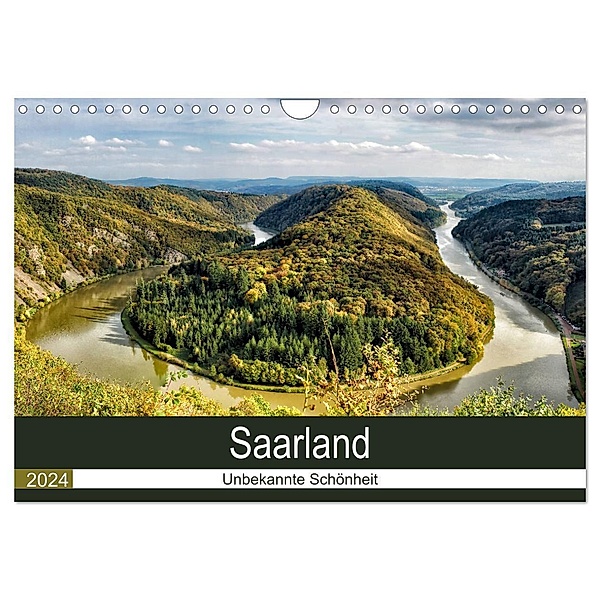 Saarland - unbekannte Schönheit (Wandkalender 2024 DIN A4 quer), CALVENDO Monatskalender, Thomas Becker
