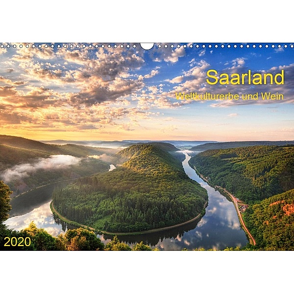Saarland Weltkulturerbe und Wein (Wandkalender 2020 DIN A3 quer), Prime Selection