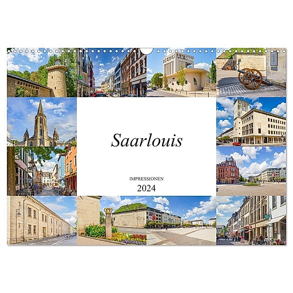 Saarlouis Impressionen (Wandkalender 2024 DIN A3 quer), CALVENDO Monatskalender, Dirk Meutzner