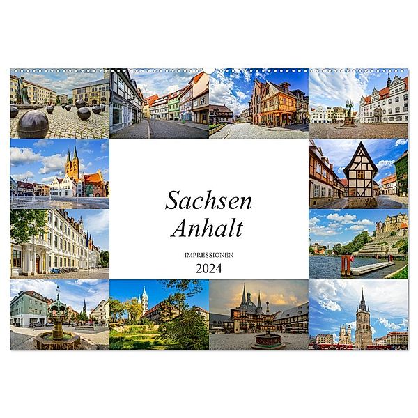 Sachsen Anhalt Impressionen (Wandkalender 2024 DIN A2 quer), CALVENDO Monatskalender, Dirk Meutzner