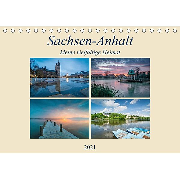 Sachsen-Anhalt - Meine vielfältige Heimat (Tischkalender 2021 DIN A5 quer), Martin Wasilewski