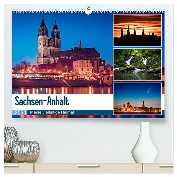 Sachsen-Anhalt - Meine vielfältige Heimat (hochwertiger Premium Wandkalender 2024 DIN A2 quer), Kunstdruck in Hochglanz, Martin Wasilewski