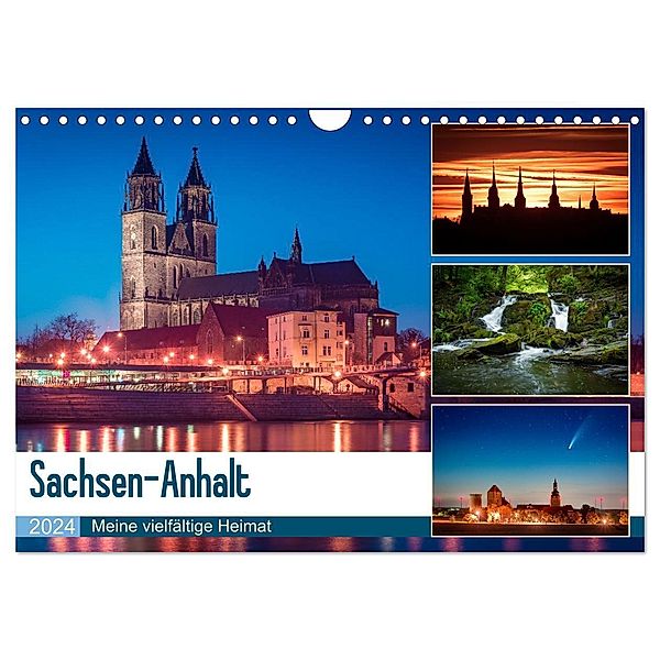 Sachsen-Anhalt - Meine vielfältige Heimat (Wandkalender 2024 DIN A4 quer), CALVENDO Monatskalender, Martin Wasilewski