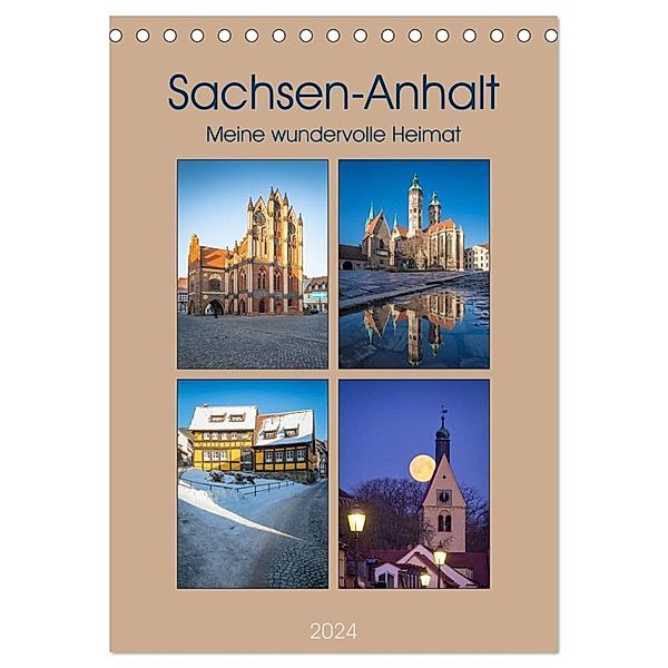 Sachsen-Anhalt - Meine wundervolle Heimat (Tischkalender 2024 DIN A5 hoch), CALVENDO Monatskalender, Martin Wasilewski