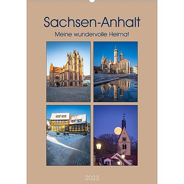 Sachsen-Anhalt - Meine wundervolle Heimat (Wandkalender 2023 DIN A2 hoch), Martin Wasilewski