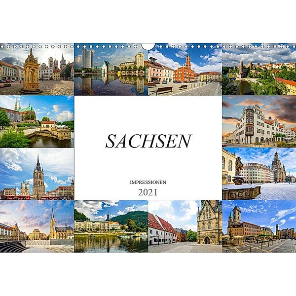 Sachsen Impressionen (Wandkalender 2021 DIN A3 quer), Dirk Meutzner