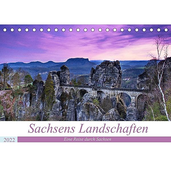 Sachsens Landschaften (Tischkalender 2022 DIN A5 quer), Mario Koch Fotografie