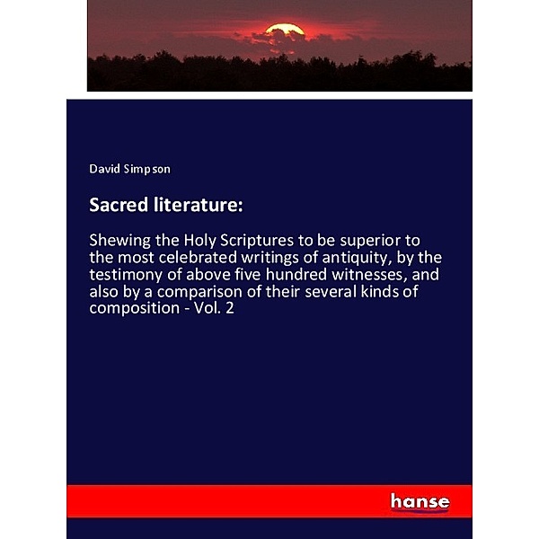 Sacred literature:, David Simpson