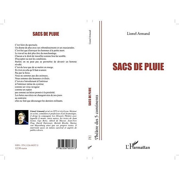 SACS DE PLUIE / Hors-collection, Lionel Armand