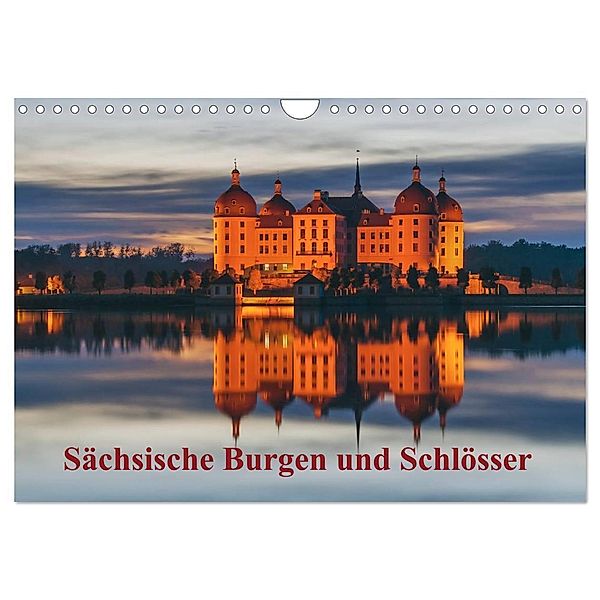 Sächsische Burgen und Schlösser (Wandkalender 2024 DIN A4 quer), CALVENDO Monatskalender, Gunter Kirsch