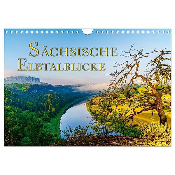 Sächsische Elbtalblicke (Wandkalender 2024 DIN A4 quer), CALVENDO Monatskalender, Norbert Jentzsch