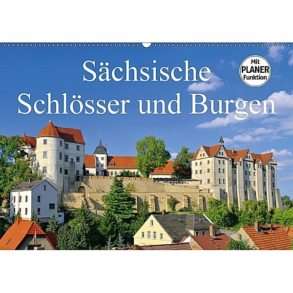 Sächsische Schlösser und Burgen (Wandkalender 2018 DIN A2 quer), LianeM