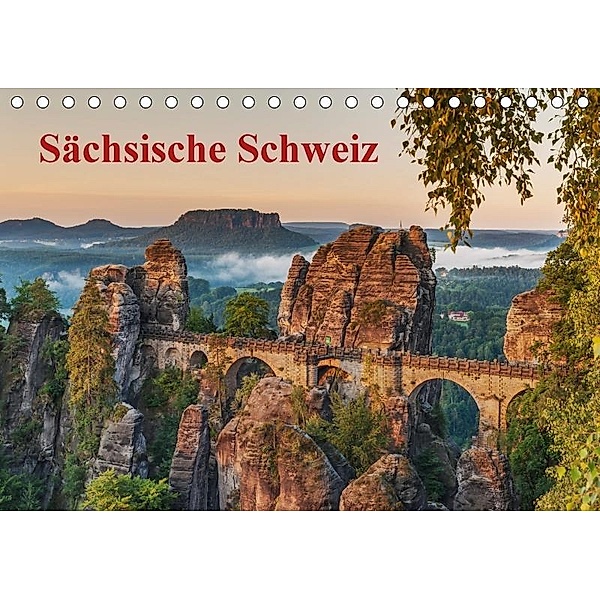 Sächsische Schweiz / CH-Version (Tischkalender 2017 DIN A5 quer), Gunter Kirsch