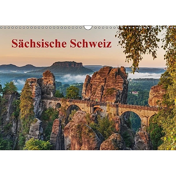 Sächsische Schweiz / CH-Version (Wandkalender 2017 DIN A3 quer), Gunter Kirsch