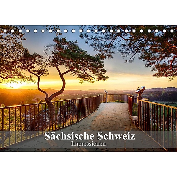 Sächsische Schweiz - Impressionen (Tischkalender 2023 DIN A5 quer), Dirk Meutzner