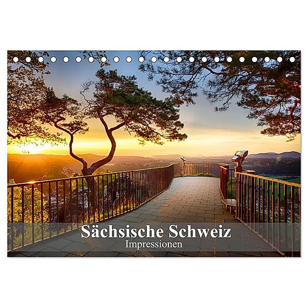 Sächsische Schweiz - Impressionen (Tischkalender 2025 DIN A5 quer), CALVENDO Monatskalender, Calvendo, Dirk Meutzner