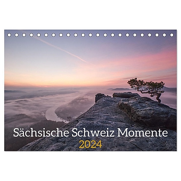 Sächsische Schweiz Momente 2024 (Tischkalender 2024 DIN A5 quer), CALVENDO Monatskalender, Raik Behr