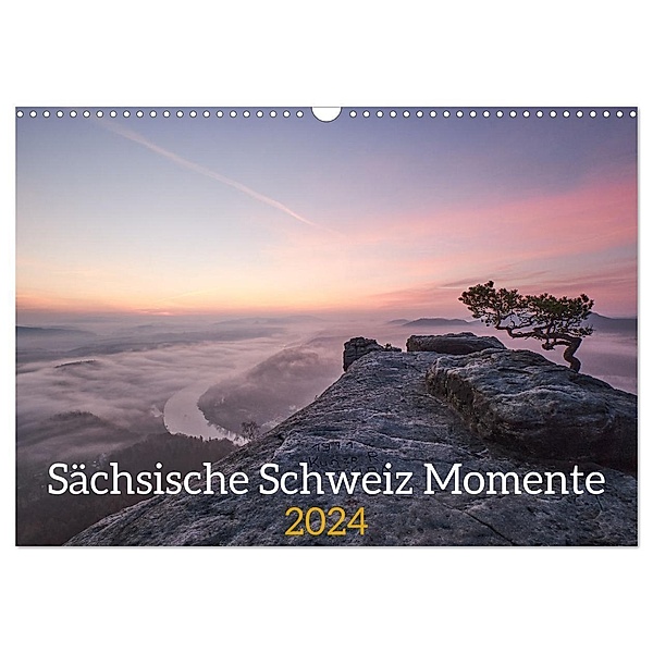Sächsische Schweiz Momente 2024 (Wandkalender 2024 DIN A3 quer), CALVENDO Monatskalender, Raik Behr