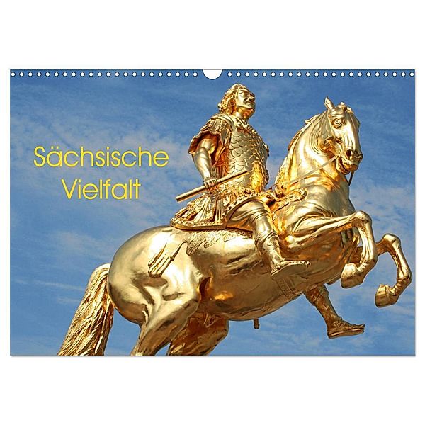Sächsische Vielfalt (Wandkalender 2024 DIN A3 quer), CALVENDO Monatskalender, André Bujara